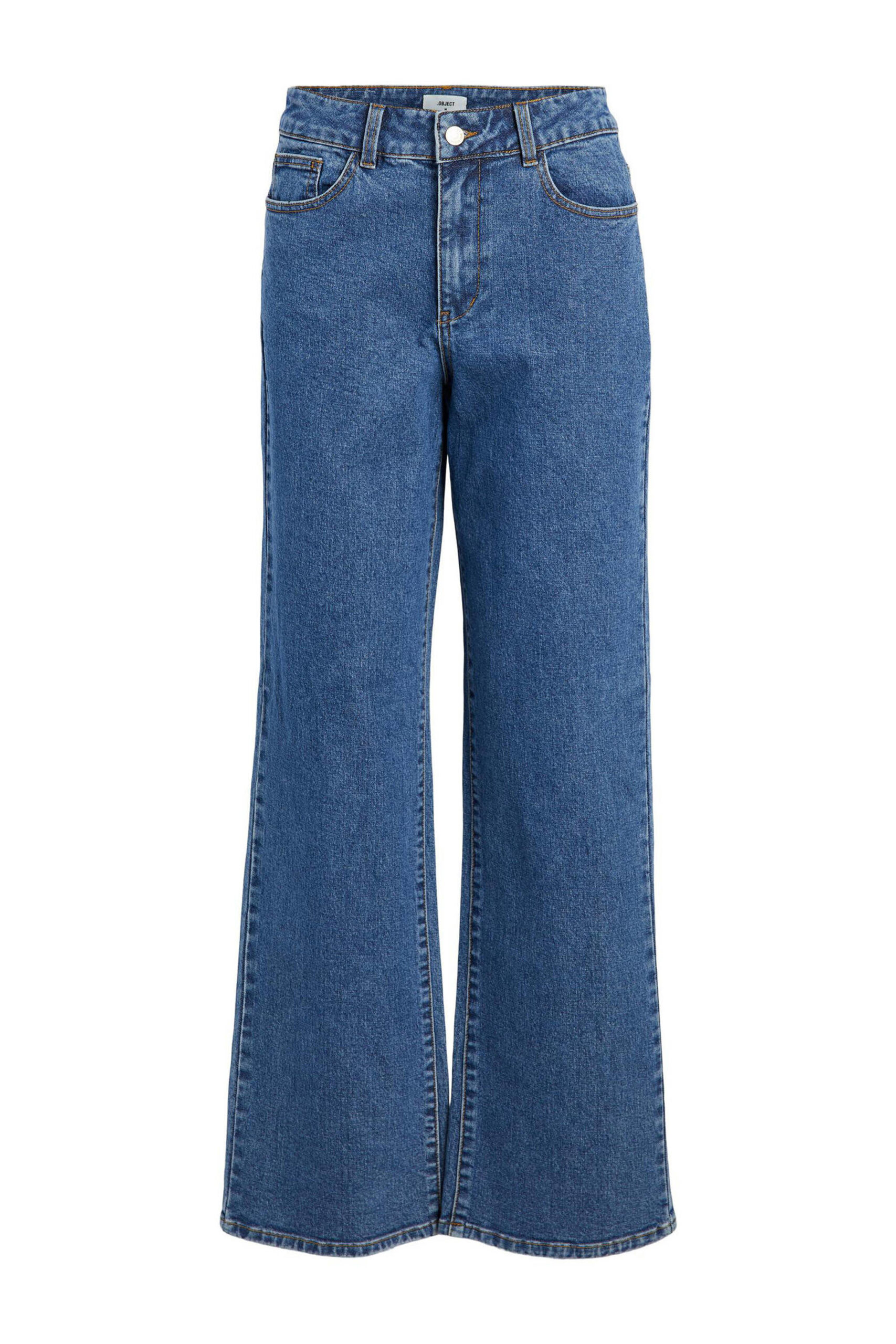 wrijving Marine bijstand OBJECT wide leg jeans OBJMARINA medium blue denim – Harry's Webshop